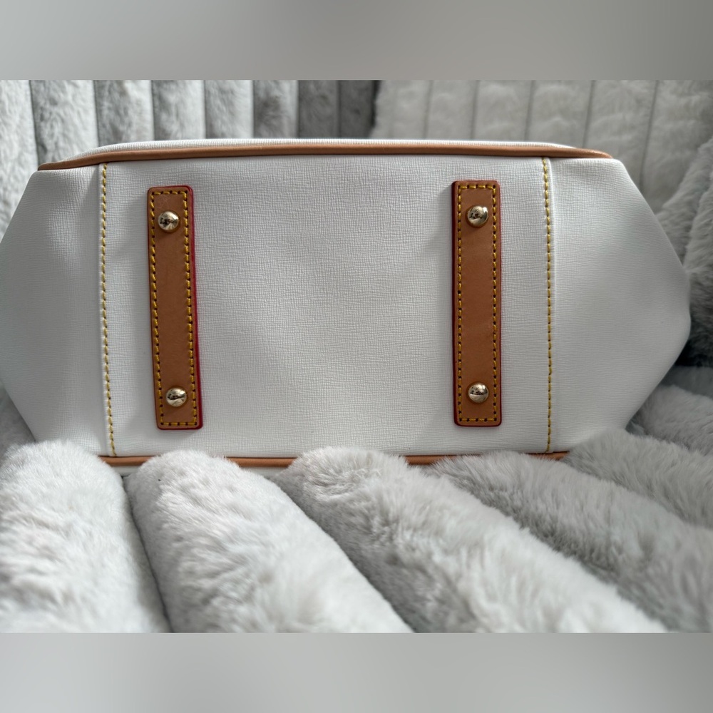 Dooney & Bourke Cream and Tan Tote - Picture 9 of 9